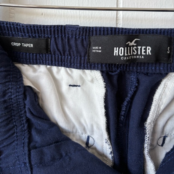 Hollister Men's Linen Blend Blue Chinos | Size Small - Picture 5 of 7